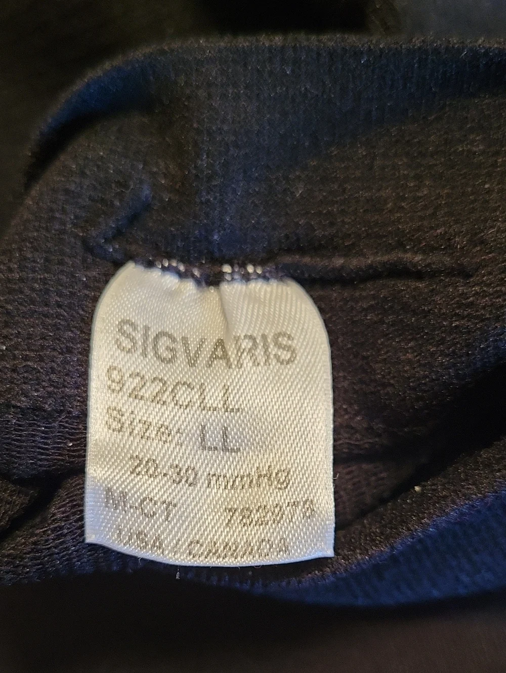 SIGVARIS Compression Socks in Black. Size LL. 20-30mmHg. NWOT.
